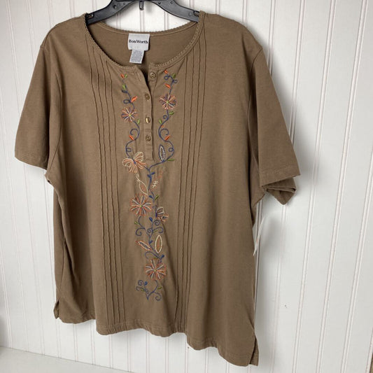 BROWN DRESS TOP