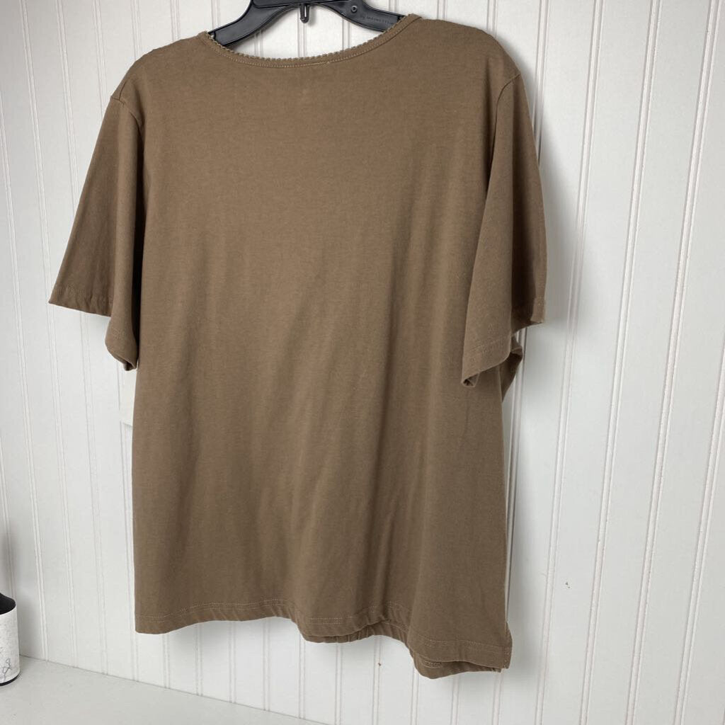 BROWN DRESS TOP