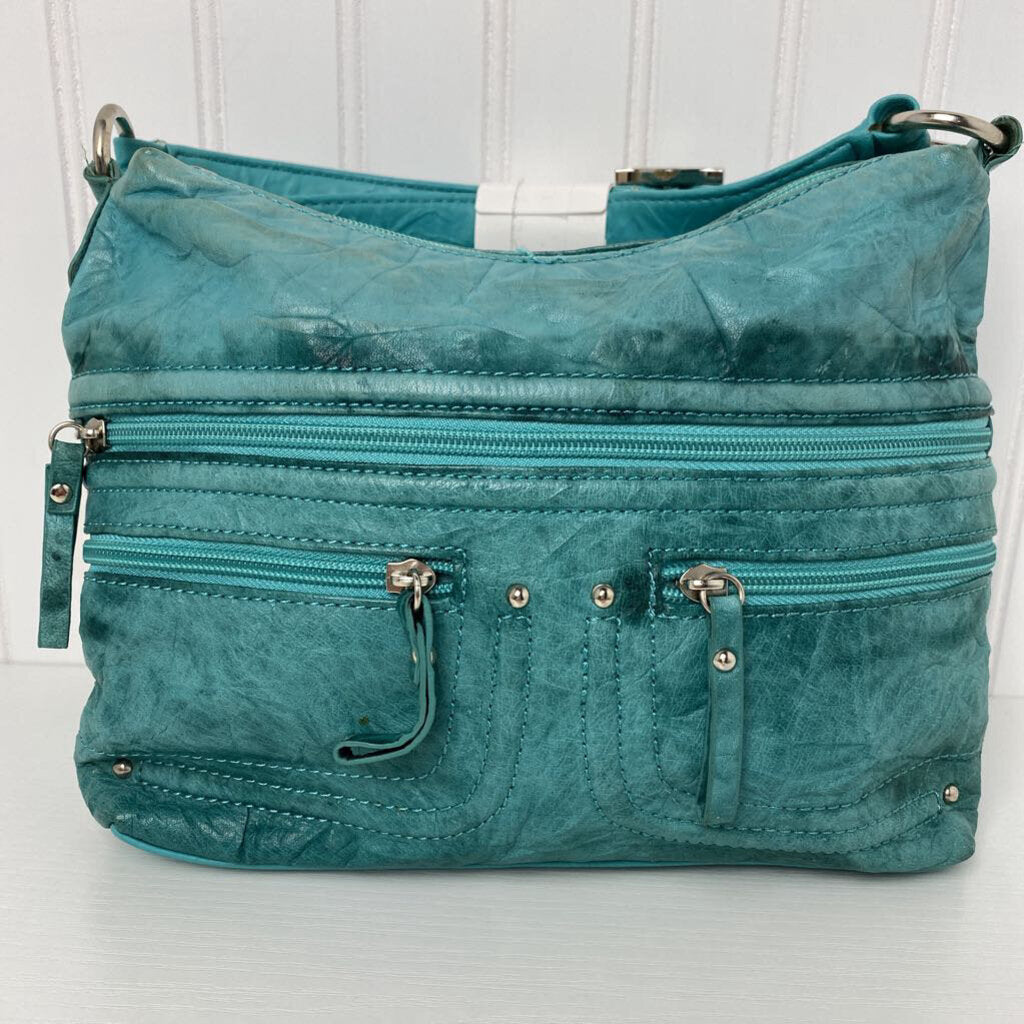 TEAL CROSSBODY HANDBAG