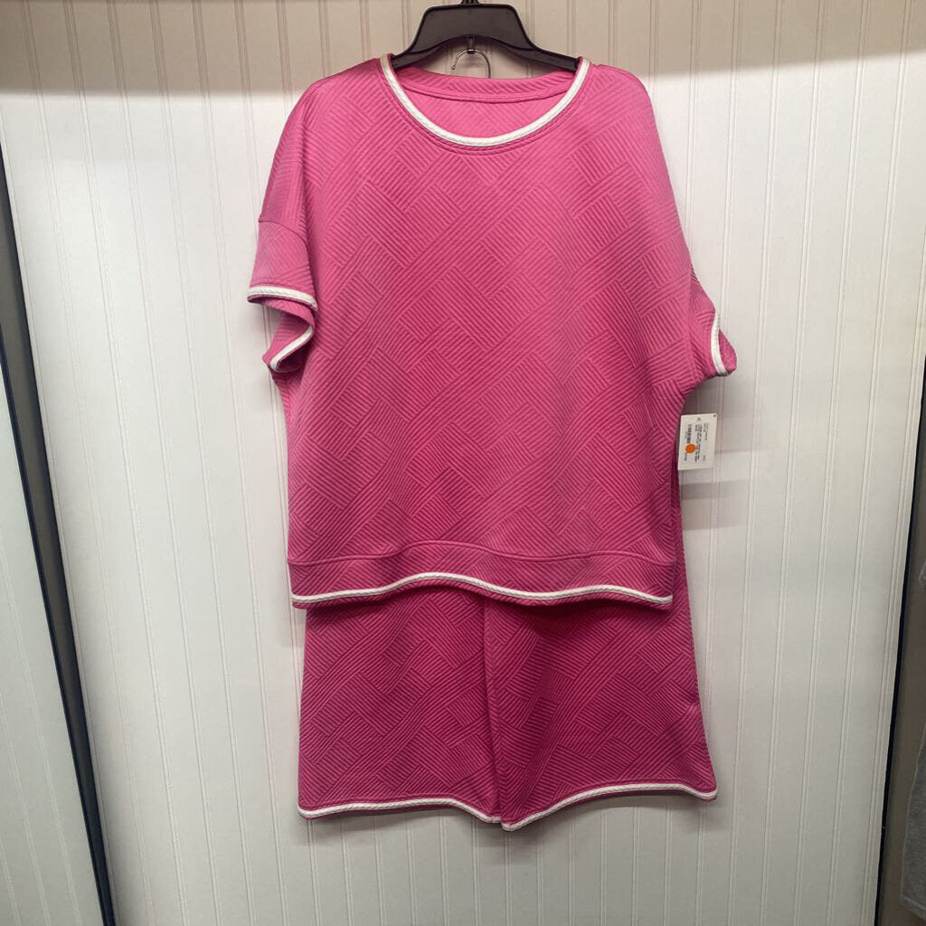 PINK 2 PCS PANTS SET