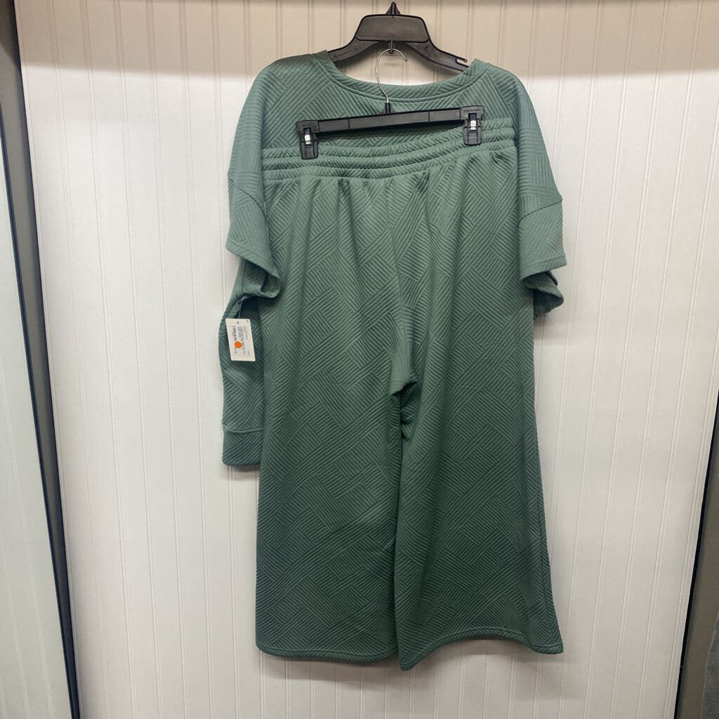 TEAL 2 PCS PANTS SET