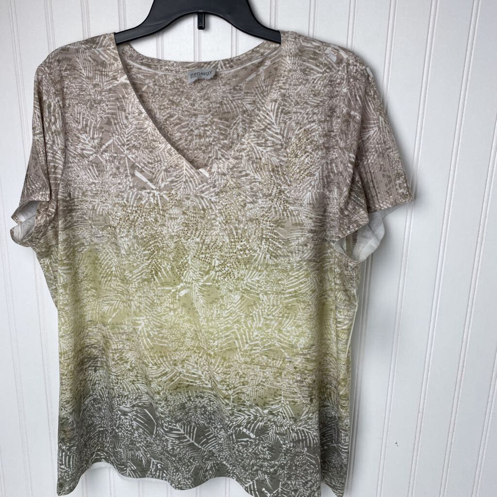 RHINESTOE EMBELLISHED TEE