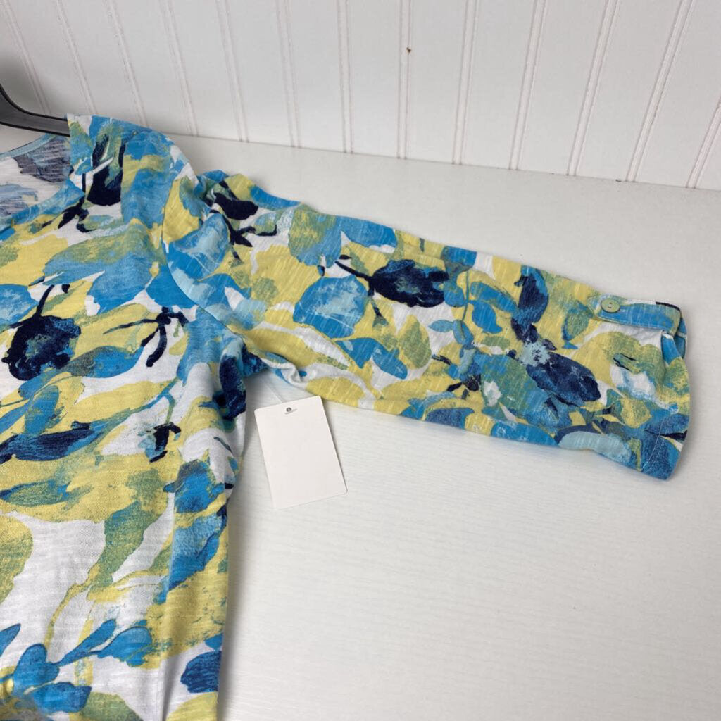 LONG SLEEVE PRINTED KNIT TEE
