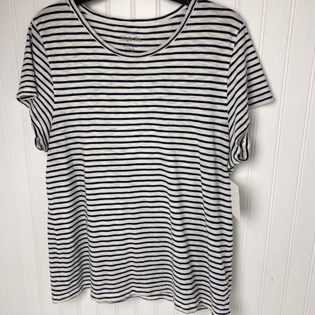 SHORT SLEEVE STRIPED TEE