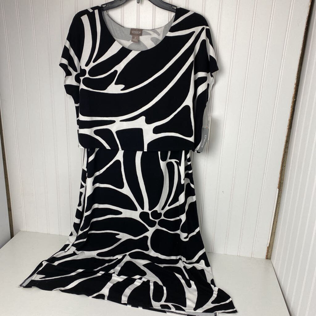 LADIES SHORT SLEEVE LONG DRESS