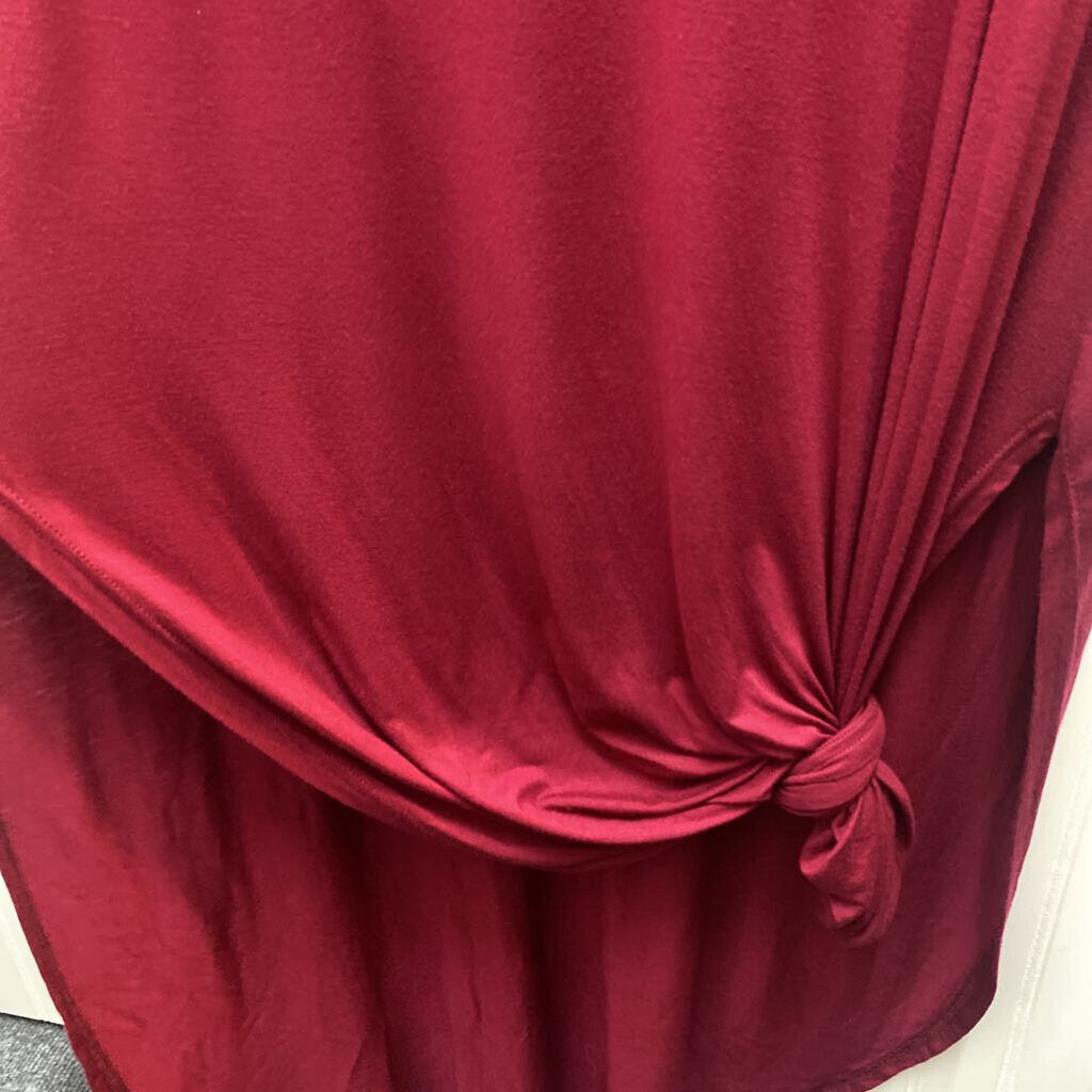 SHORT SLEEVE V NECK LONG DRESS
