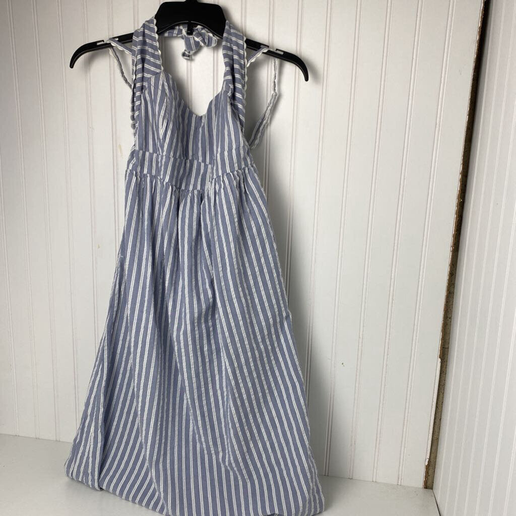 LONG HALTER NECK DRESS