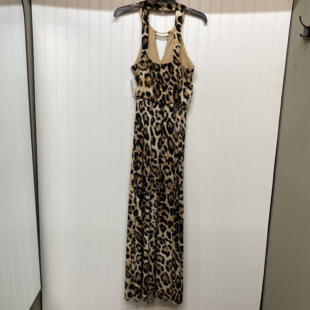 SLEEVELESS LONG HALTER DRESS
