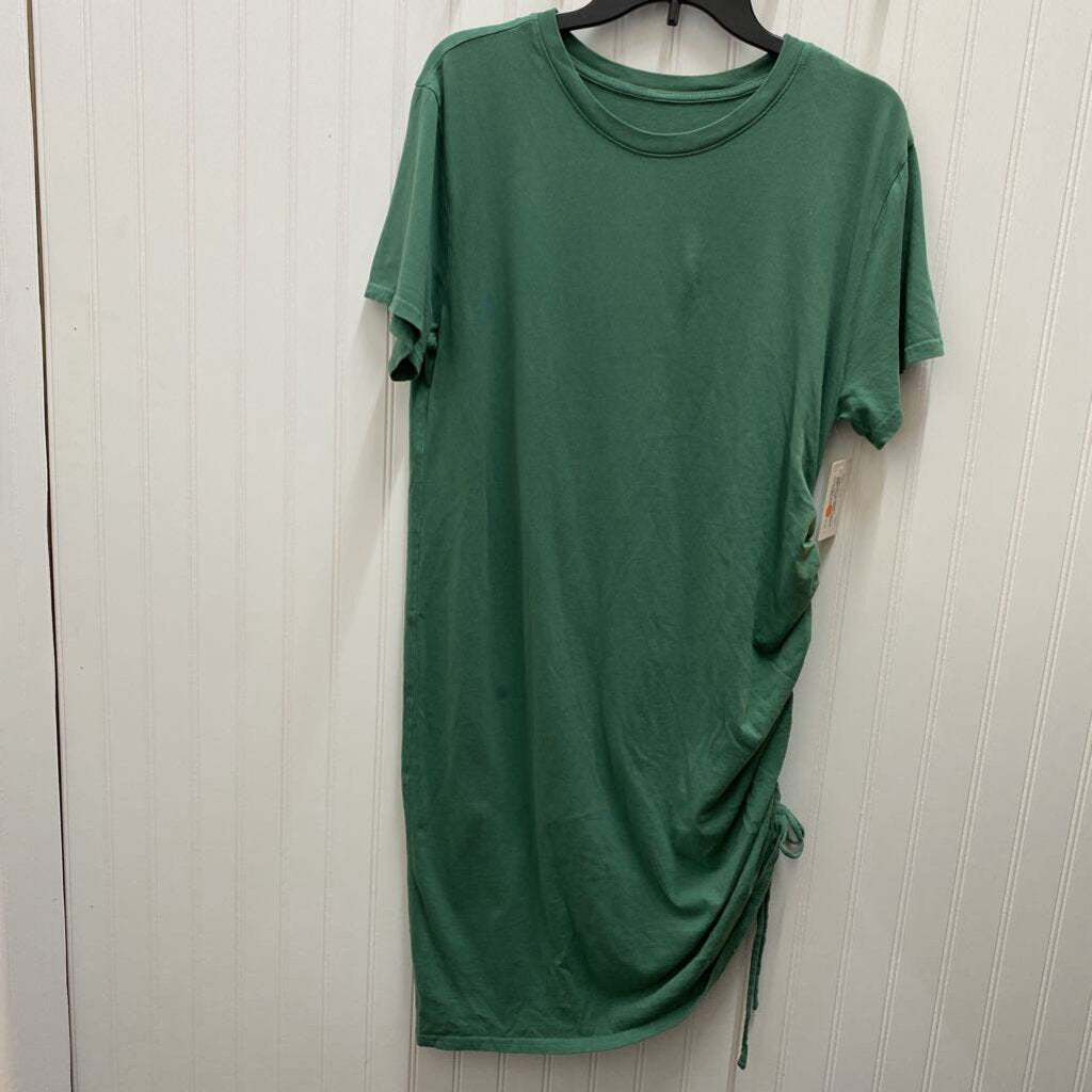 GREEN T SHIRT DRESS
