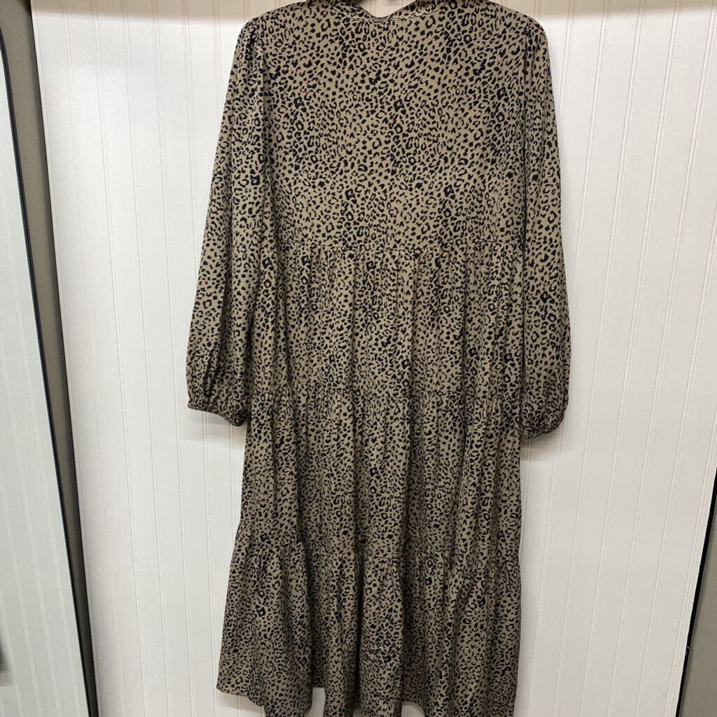 CHEETA PRINT LONG DRESS