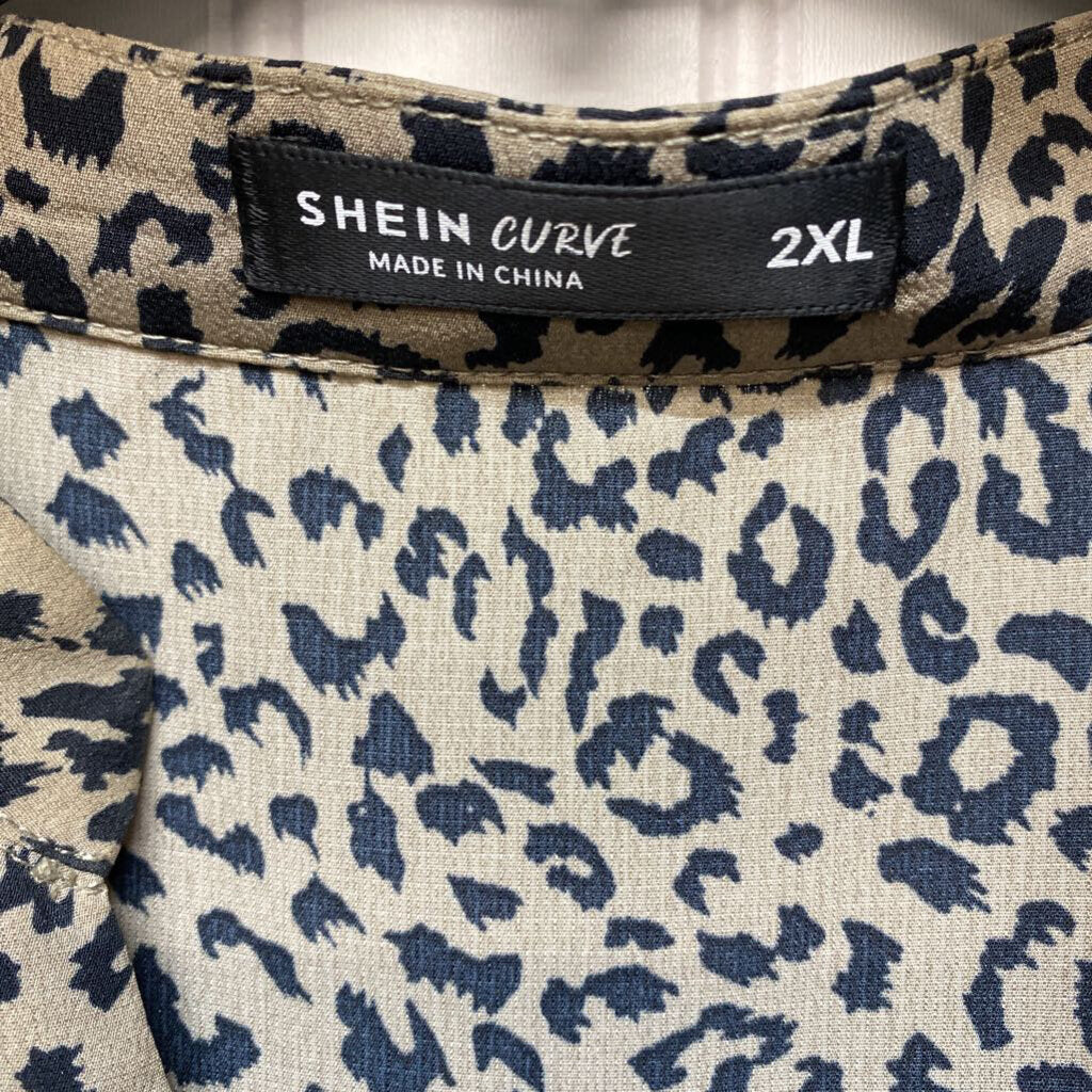 CHEETA PRINT LONG DRESS