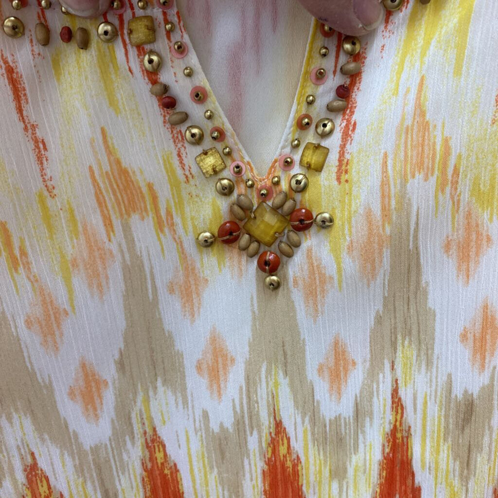 BEADED NECK SHEAR TOP