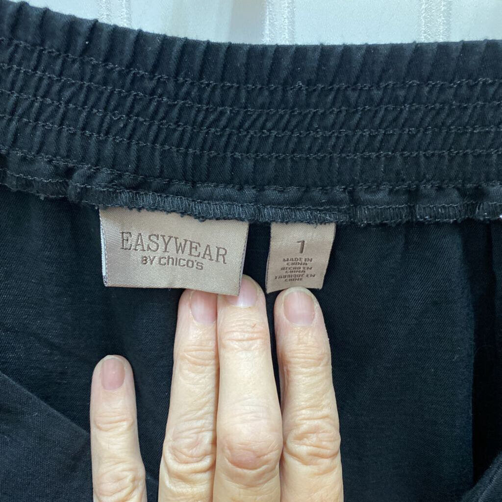 ELASTIC WAIST LINEN PANTS