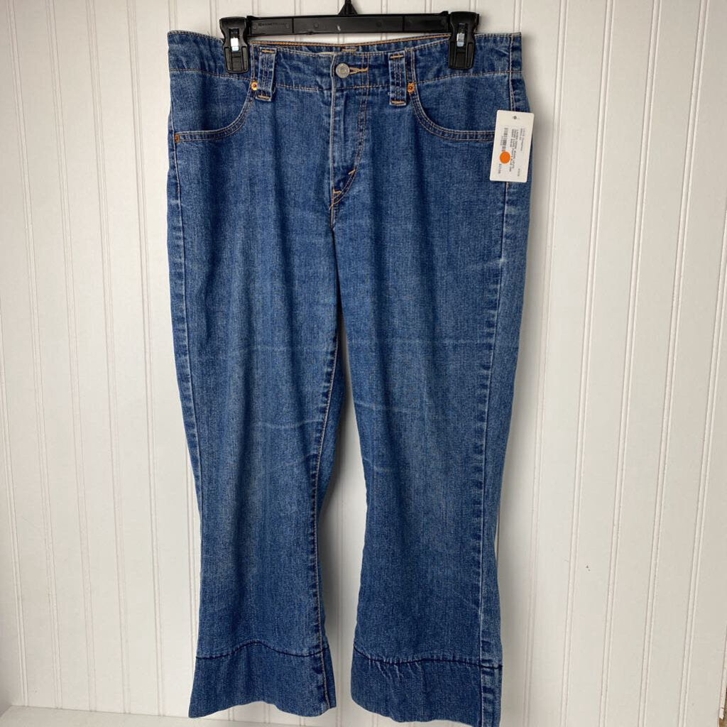 DENIM CAPRI PANTS