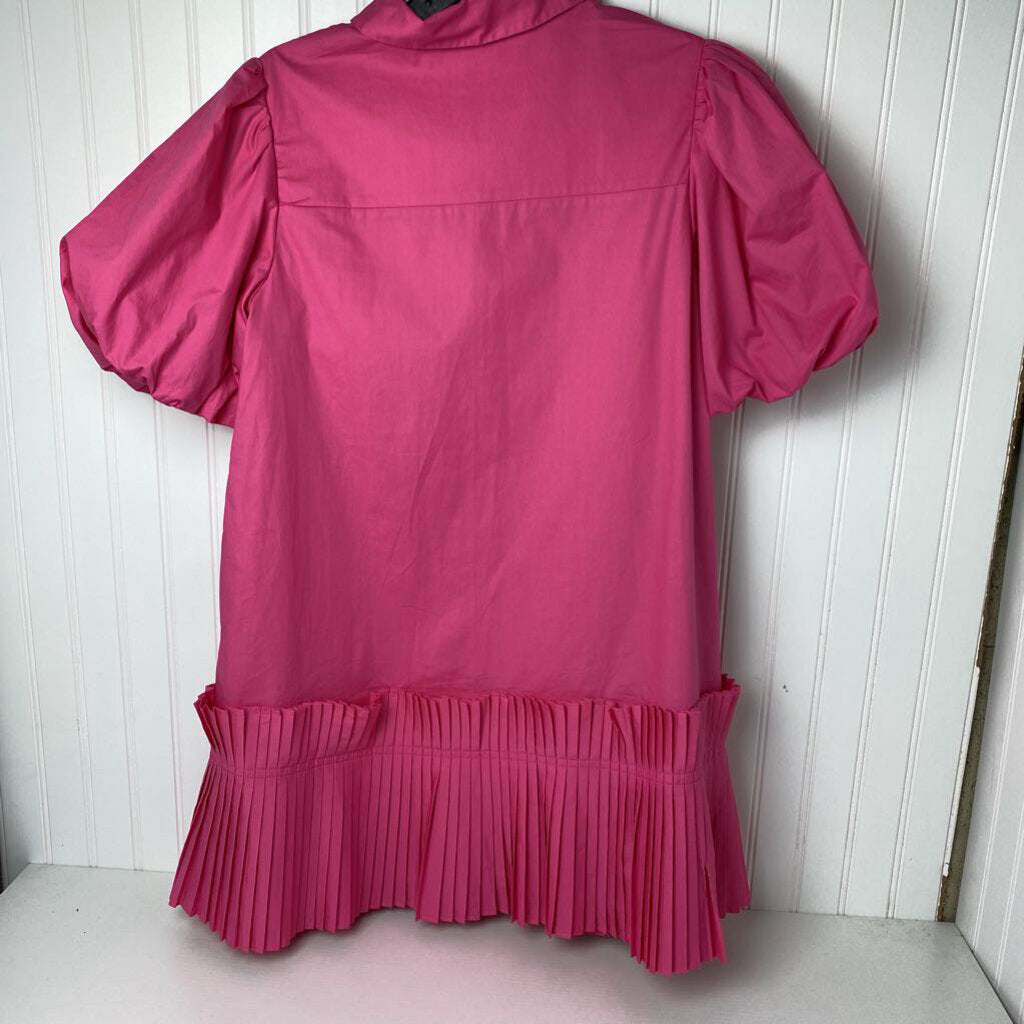 PLEATED PUFFY SLEEVED