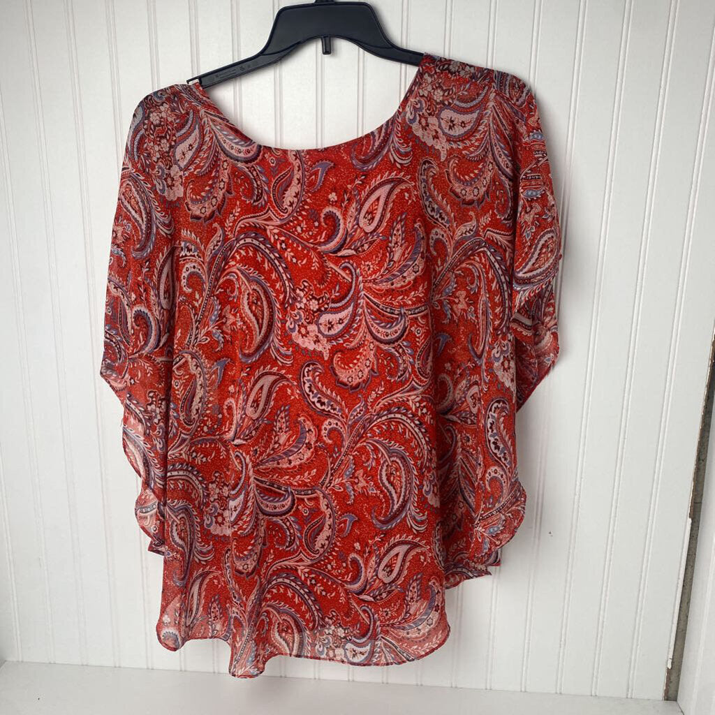 SHEER PONCHO TOP