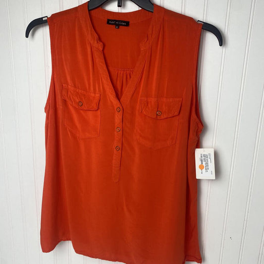 BUTTON UP SLEEVELESS TOP