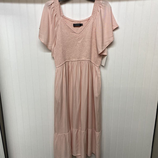 GATHERED FRONT LONG DRESS