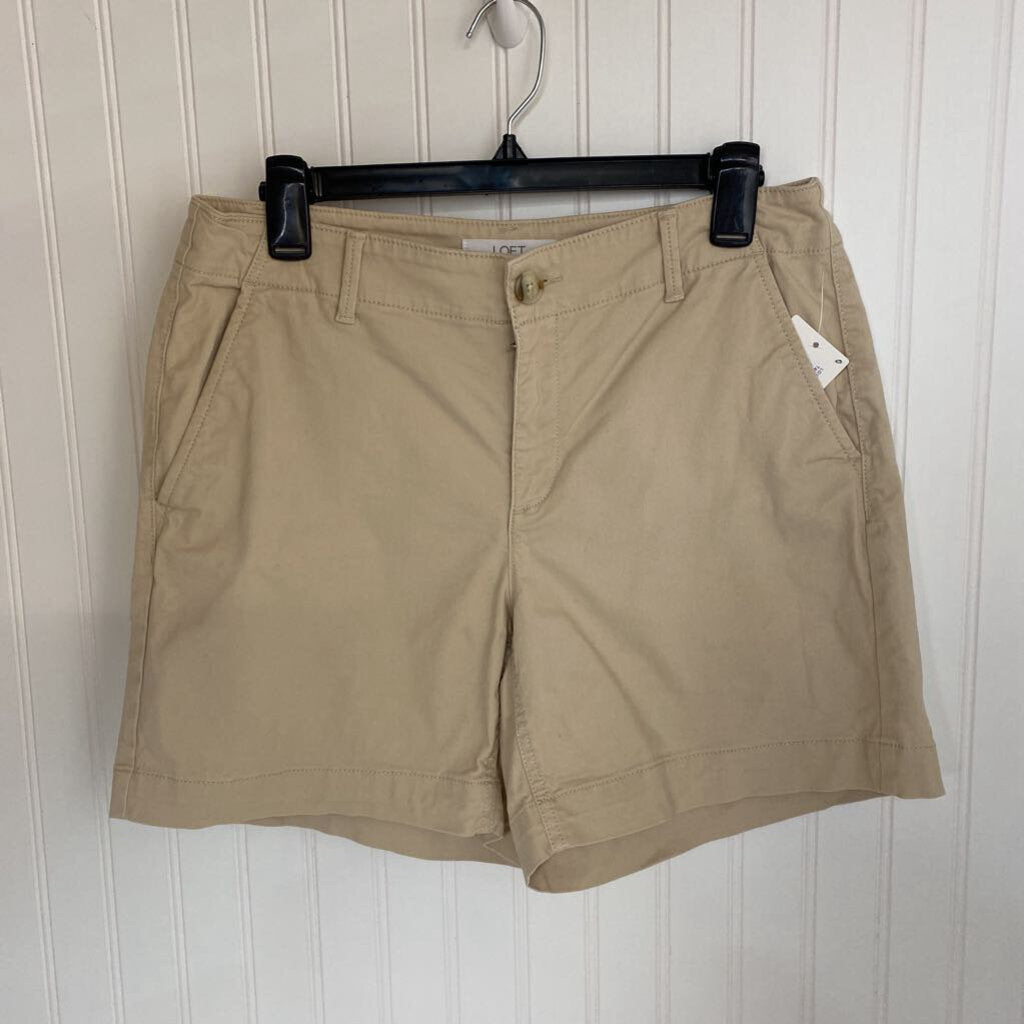 FLAT FRONT KHAKI SHORTS
