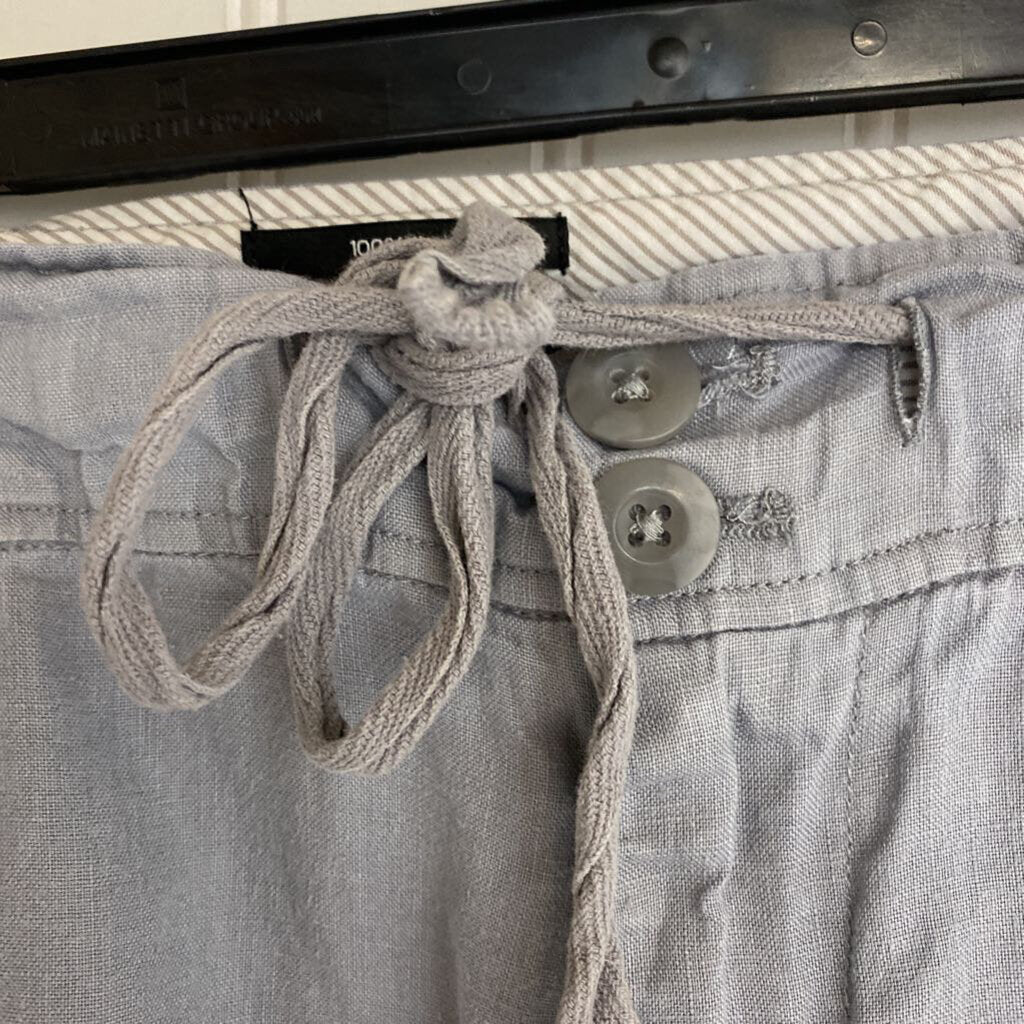 DRAWSTRING LINEN SHORTS