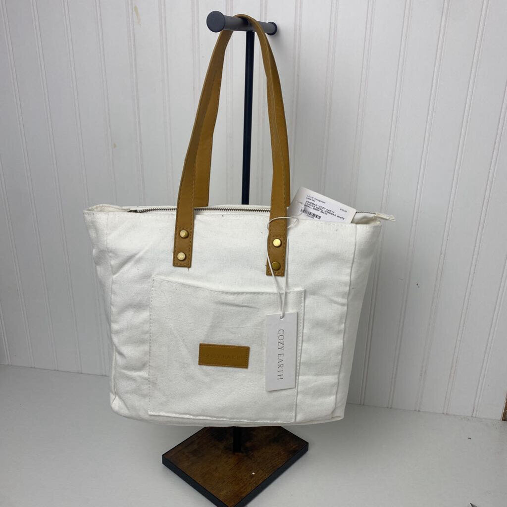 *COZY EARTH CANVAS SMALL HANDBAG