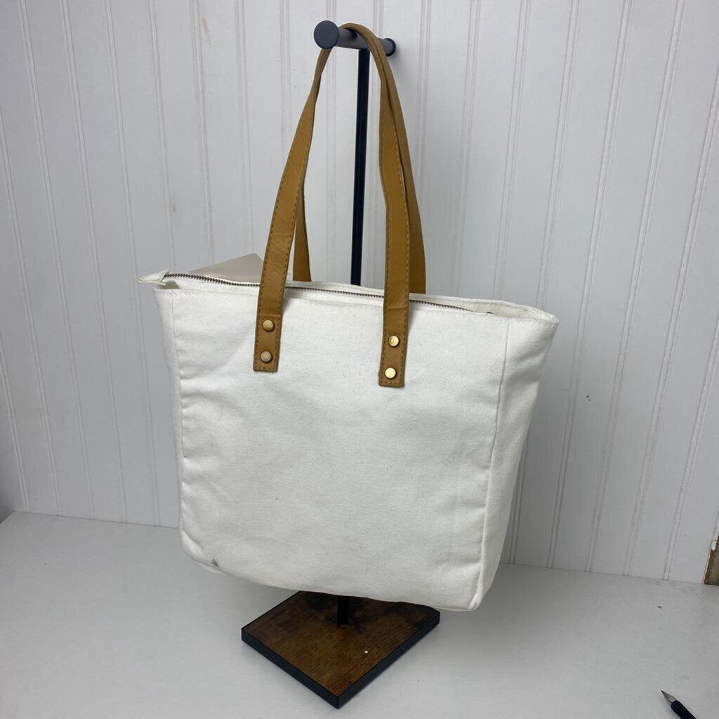 *COZY EARTH CANVAS SMALL HANDBAG