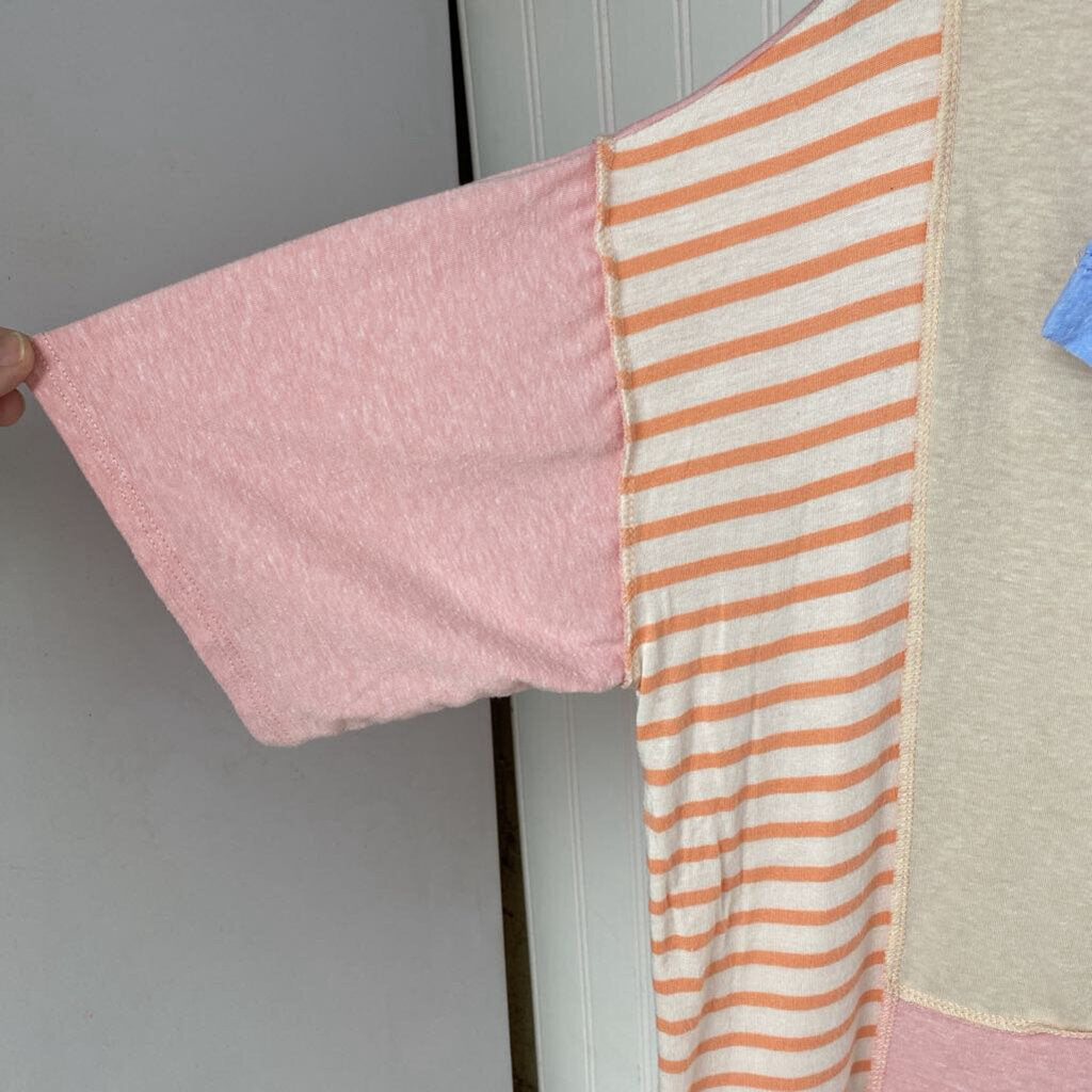 MULTI PATTERNED SHORT SLEEVED