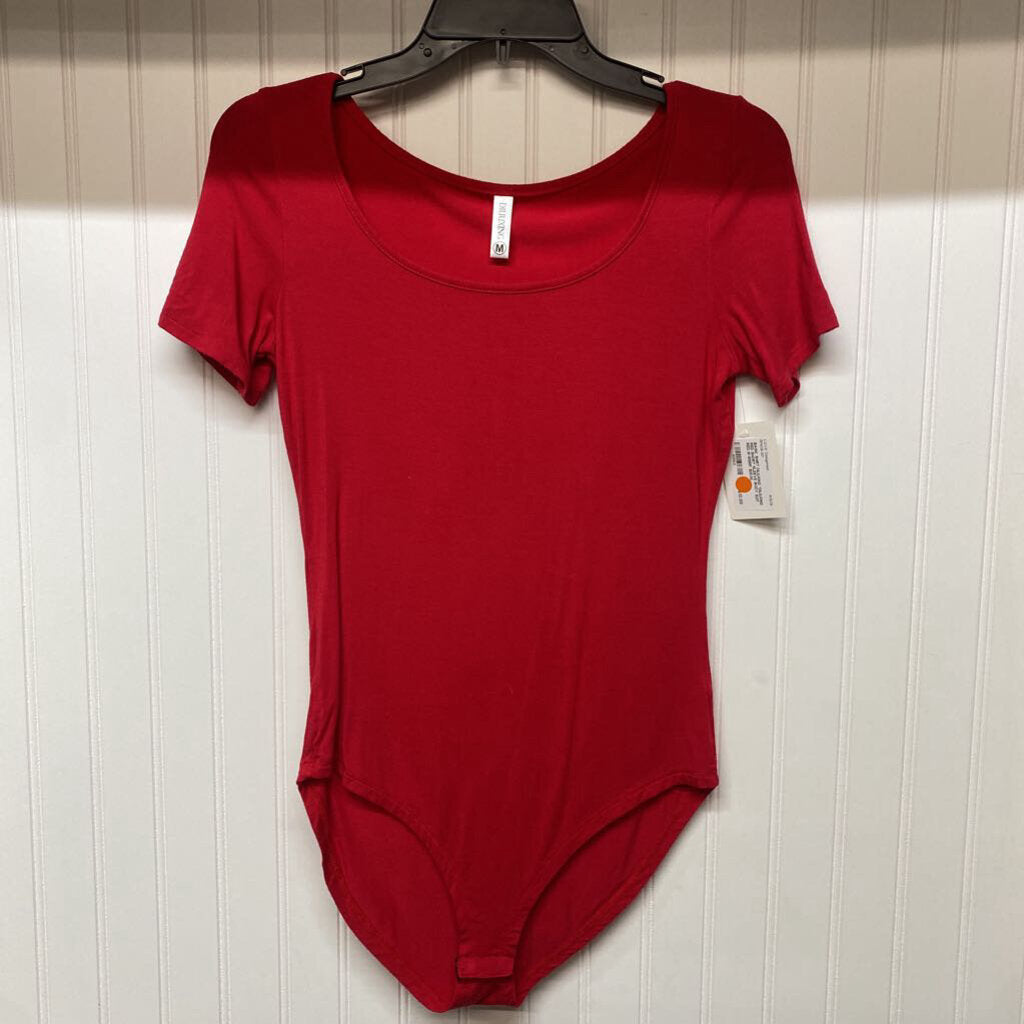 *DILIUXING RED SHORT SLEEVE BODY SUIT