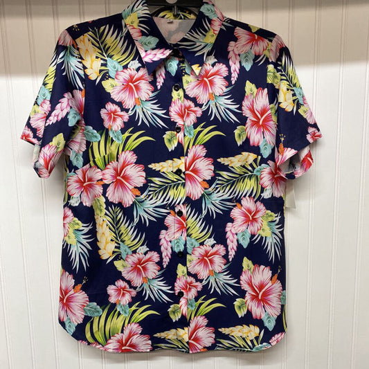 *UNKNOWN BRAND BUTTON FLORAL SHIRT