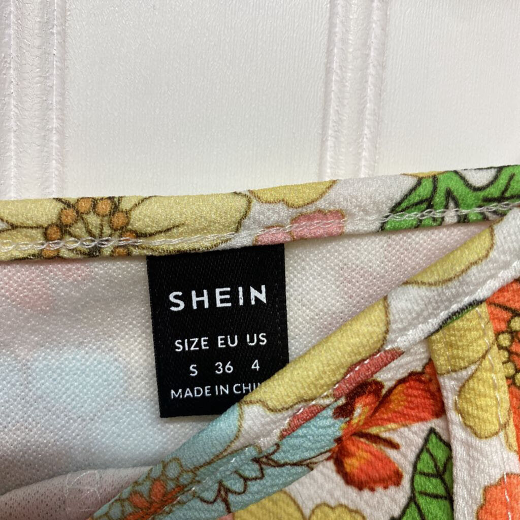 *SHEIN FLORAL CORSET TANK TOP