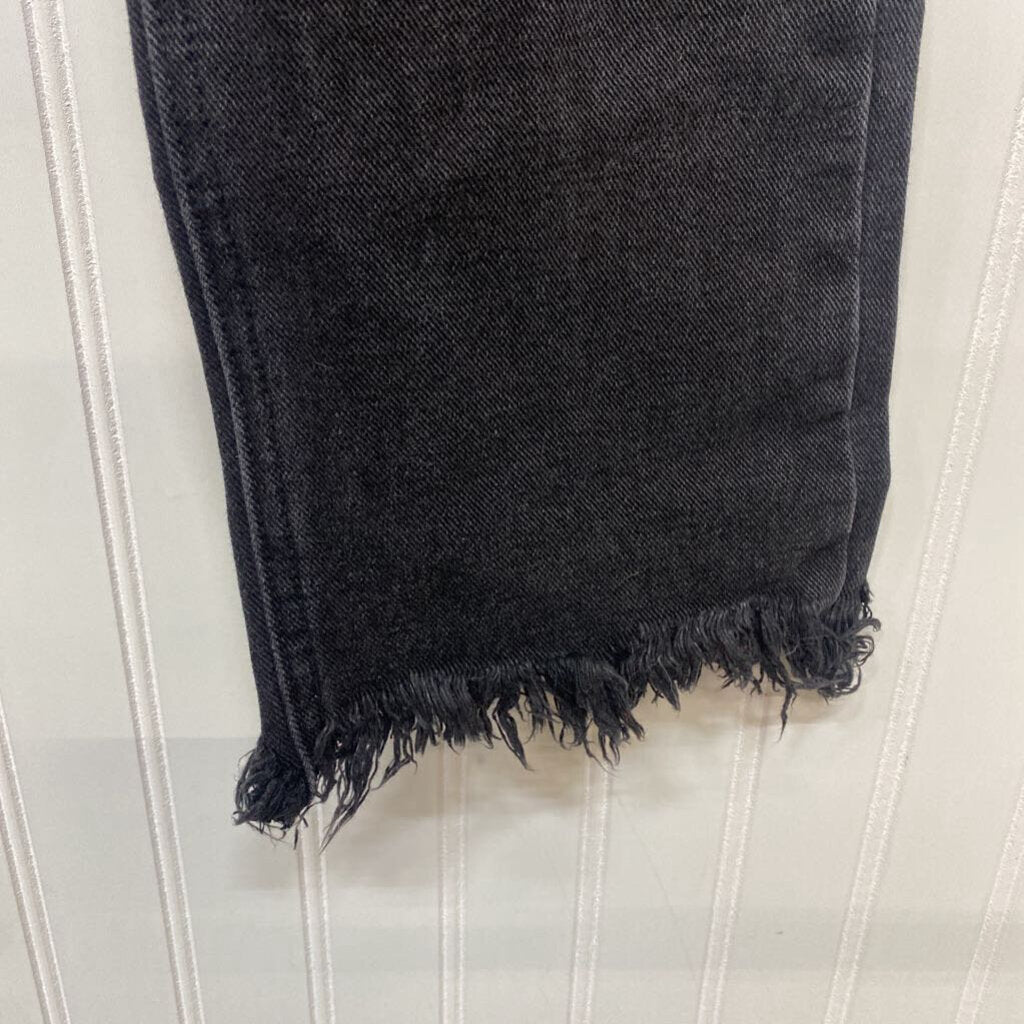 *INSANE GENE BLACK DENIM DISTRESSED AT KNEES AND ANKLES