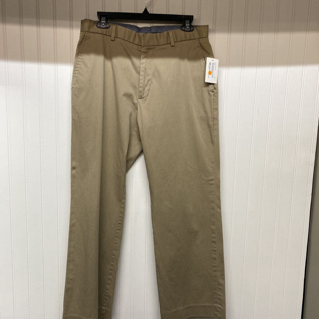 STRAIGHT FIT KHAKI DRESS PANTS