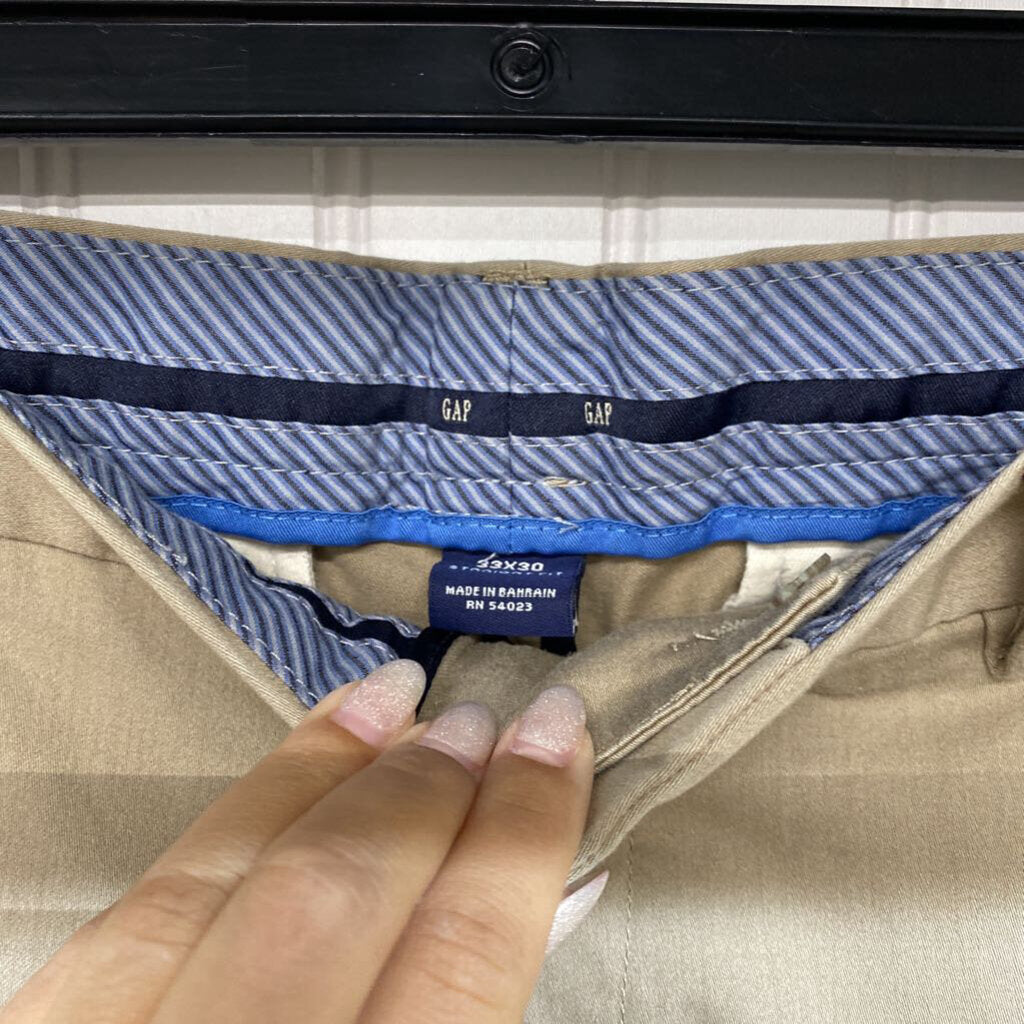 STRAIGHT FIT KHAKI DRESS PANTS