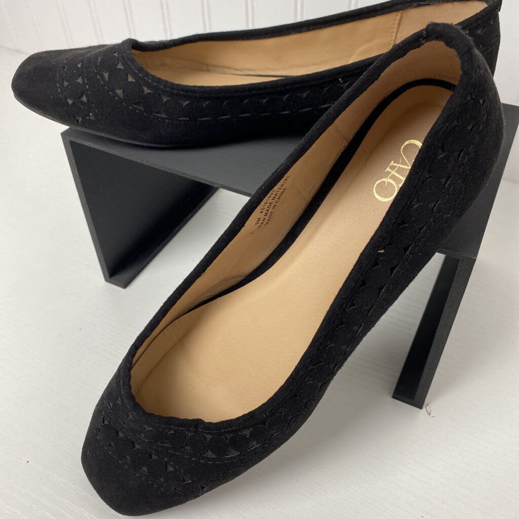 SUEDE DRESS FLATS