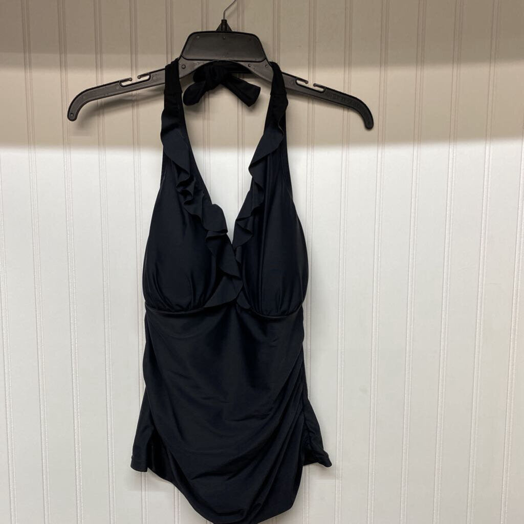 HALTER RUFFLE TANKINI TOP