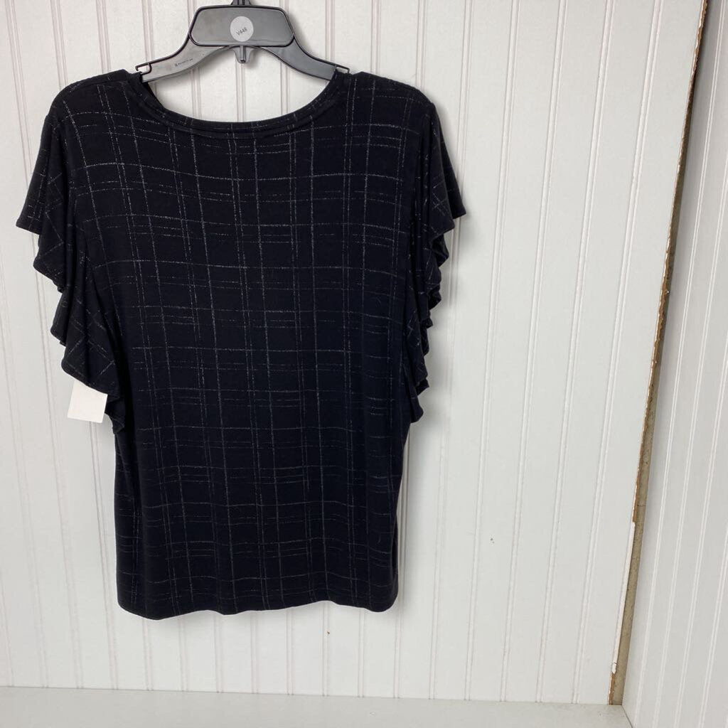 SHORT SLEEVE KNIT TOP