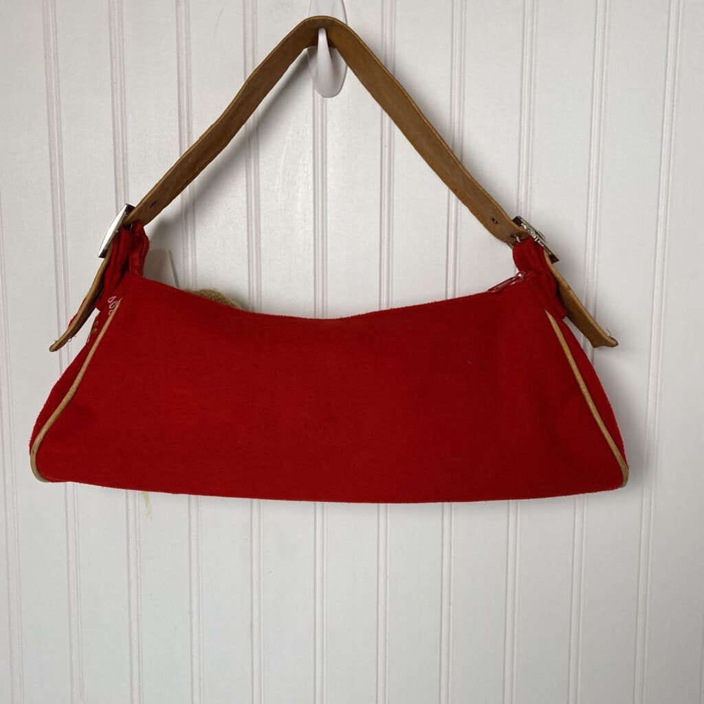 WOOL AND LEATHER PURSE