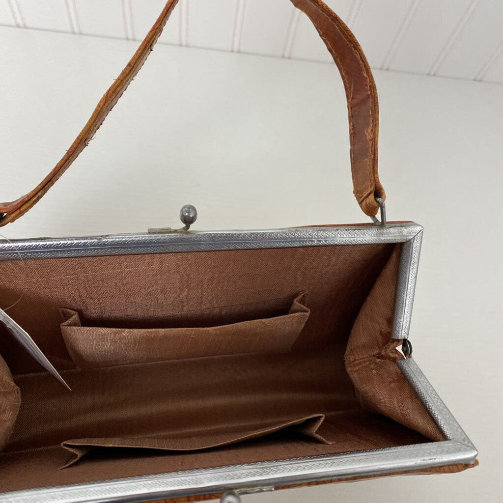PAINTED LEATHER HANDBAG