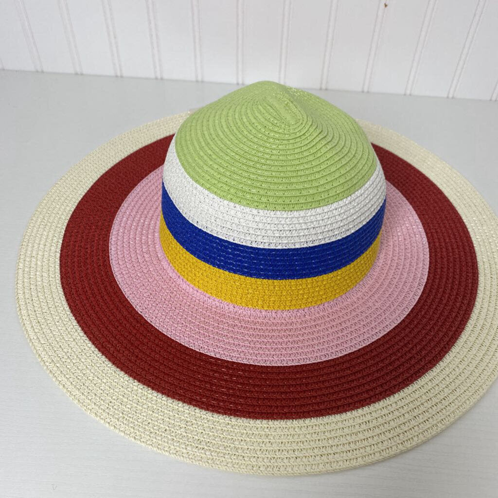 RAINBOW STRAW HAT