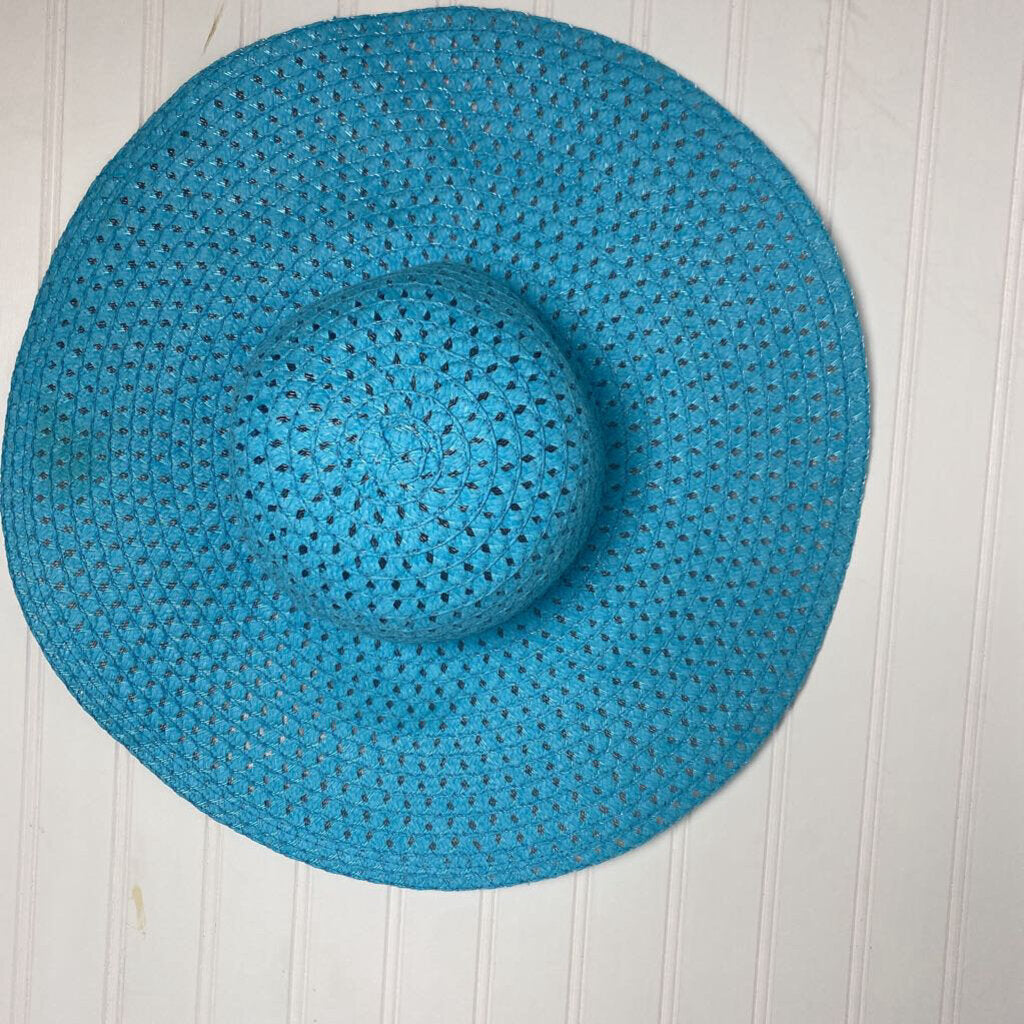 BLUE STRAW HAT