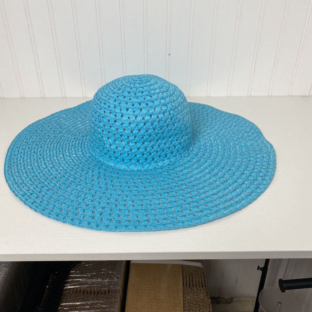 BLUE STRAW HAT