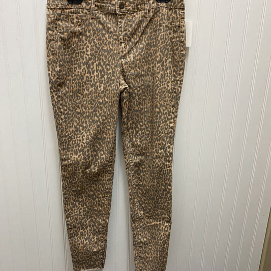 CHEETAH PRINT SKINNY CUT JEANS