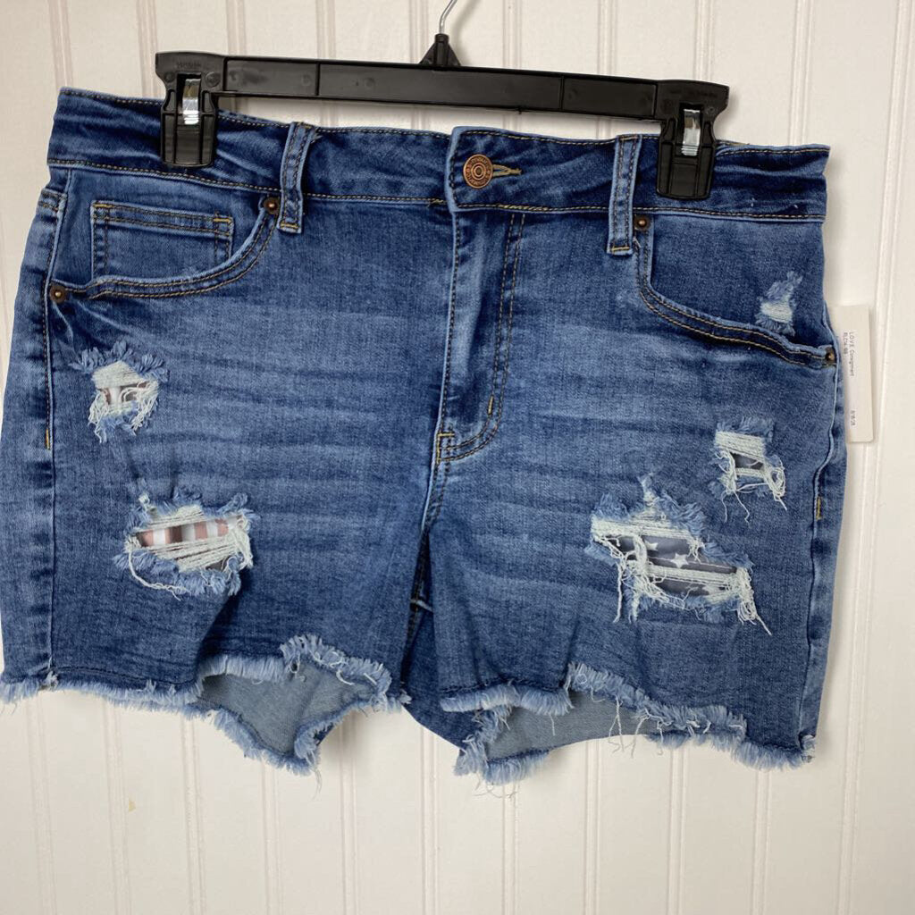 USA CUTOFF DENIM JEAN SHORTS