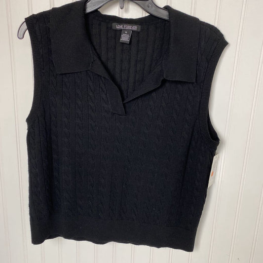 COLLARED SLEEVELESS SWEATER
