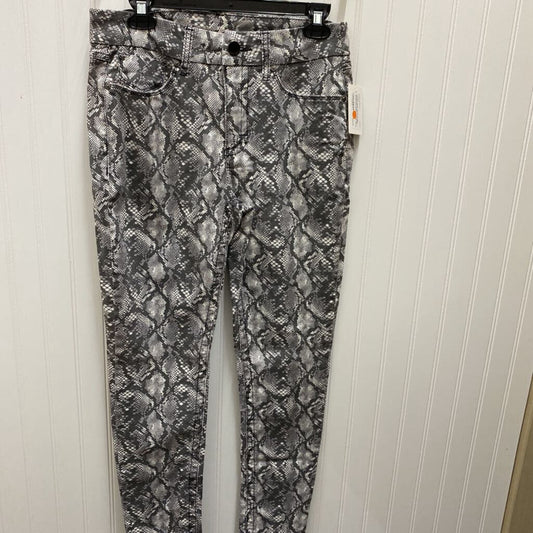 SNAKESKIN SKINNY CUT DENIM JEANS