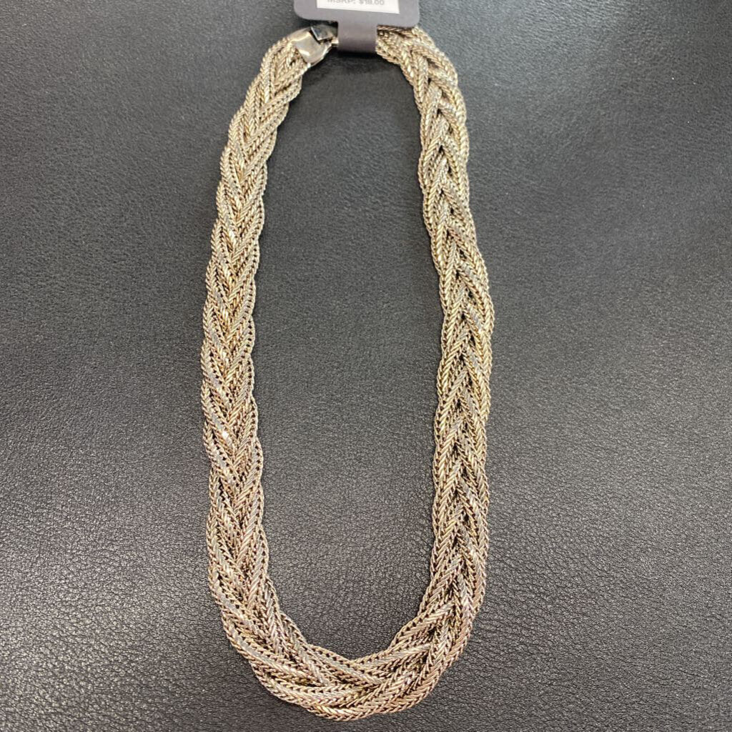 BRAIDED MESH CORD NECKLACE