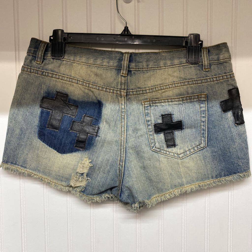 DISTRESSED WITH CROSS