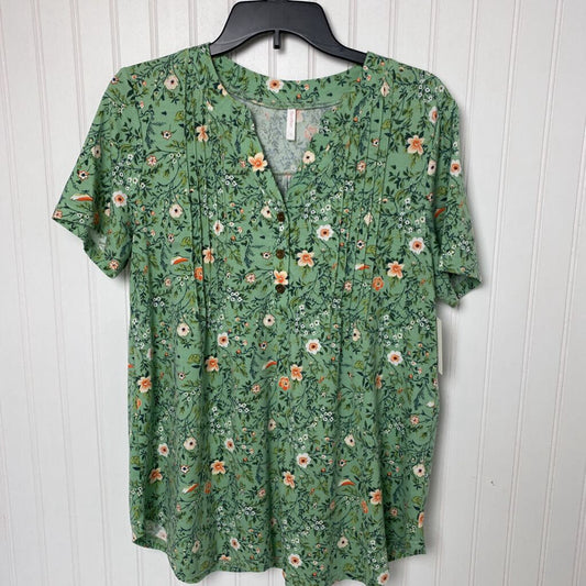 SHORT SLEEVE PRINTED TOP