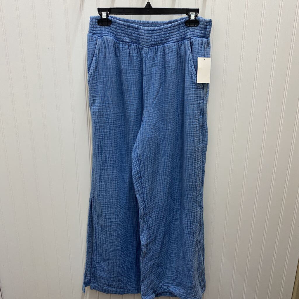 ELASTIC WAIST WIDE LEG PANTS