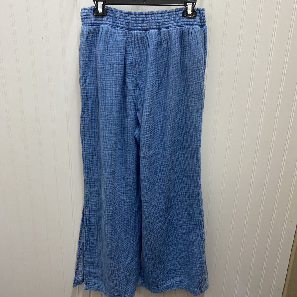 ELASTIC WAIST WIDE LEG PANTS